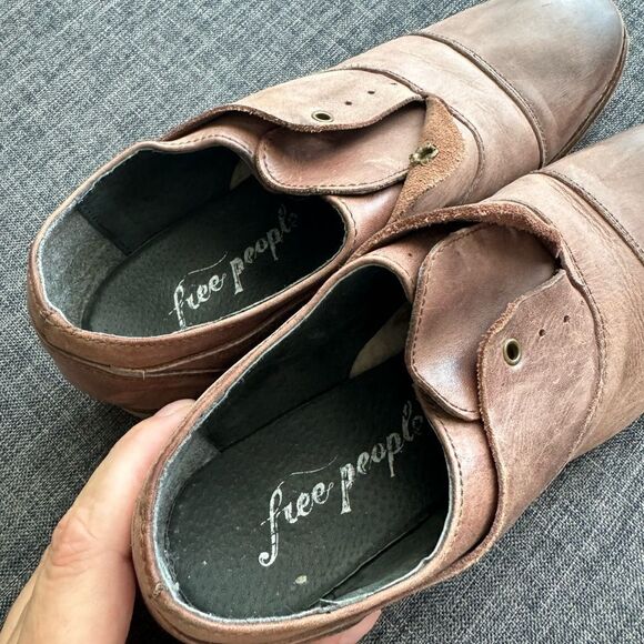 Free People Rogue Darby Brown Leather Oxfords Size 37 - Picture 8 of 11